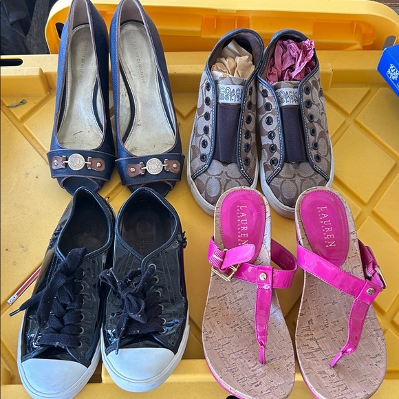Coach Black and Brown Flats - Picture 1 of 5